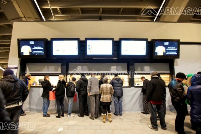 Le digital signage d'Armagard au tournoi de football de l'euro 2012.