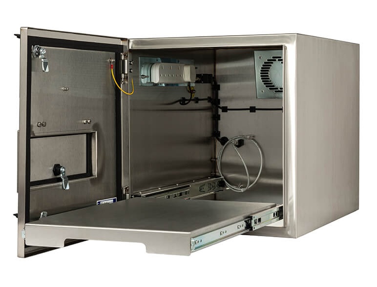 Armoire IP65 ouverte pour imprimantes industrielles RFID Honeywell