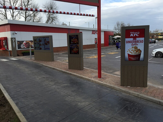 L'affichage numérique rend les éléments de menu