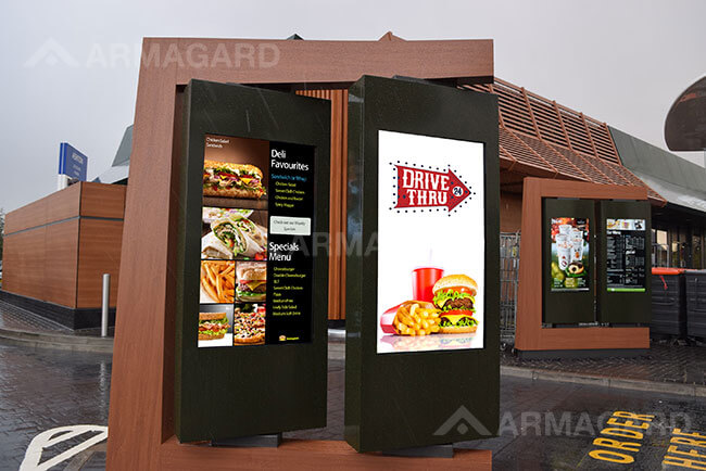 Les cartes de menu Digital Drive Thru