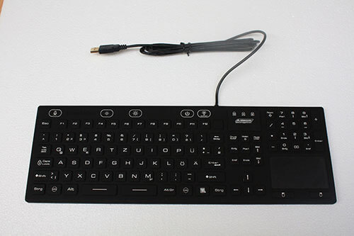 Clavier étanche avec touchpad