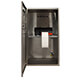 Armoire imprimante thermique Zebra lavages intensifs d’Armagard installée sur une étagère coulissante pour imprimante