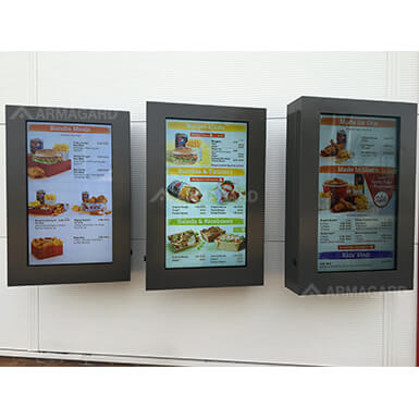  Carte de menu digitale outdoor drive in