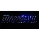 Clavier étanche avec touchpad, touches allumées en bleu