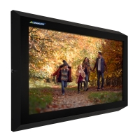 Le coffre de protection TV mural Armagard, vue de face gauche