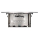 Coffret écran inox IP ouvert, vue de face
