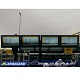 Installation de plusieurs exemplaires de l'écran d'information voyageurs extérieur à un arrêt de bus d'aéroport