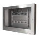 Boîtier écran inox full IP69K fermé, vue latérale droite