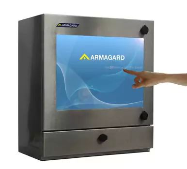 SENC-550 Ecran tactile pour l’industrie alimentaire vue de face