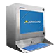 Etanche informatique industrielle armoire pour écran large vue du côté gauche | SENC-500