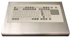 Clavier en inox avec une souris intégrée touch pad [SKBE-TP product image]