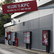 Un seul fast food kiosque menu digitale outdoor pour KFC