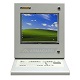 Coffret industriel PENC-300, vue de face avec un clavier avec souris tactile