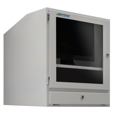 Armoire informatique industrielle compact IP54 pour la protection contre la poussière dans les environnements de travail industriels