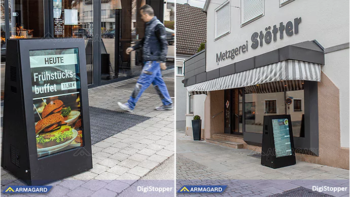 stop trottoir pour affichage numerique portables en exterieur stop trottoir pour affichage numerique portables en exterieur